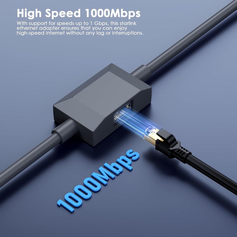Dbilida Starlink Gen 2 Cable with Ethernet Adapter 50 FT, CMX CMR Rated 26AWG Starlink Replacement Cable, Starlink Extension Ethernet Cable with RJ45 Port - Image 3